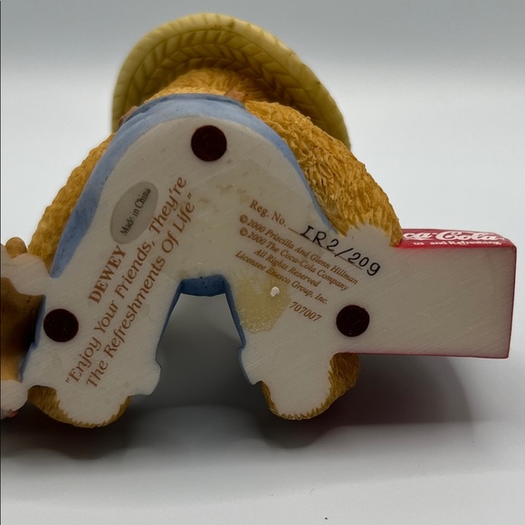 Cherished Teddies Dewey Coca-Cola figurine - Picture 5 of 5